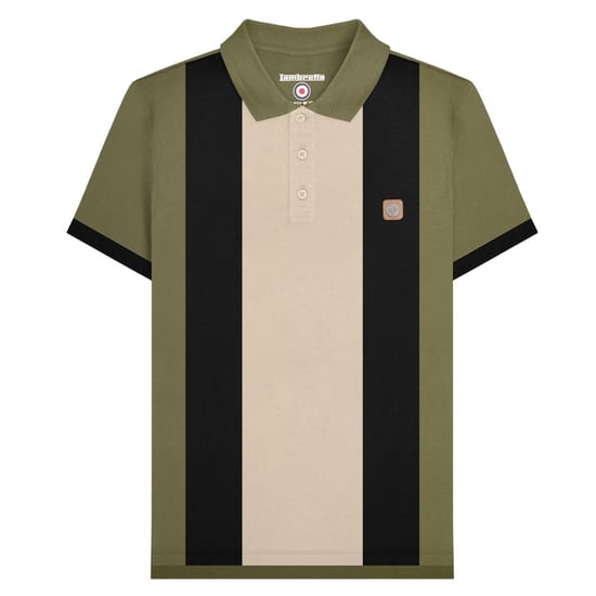 Lambretta - Poloshirt für Herren, Vintage (Khakigrün) - Image 1