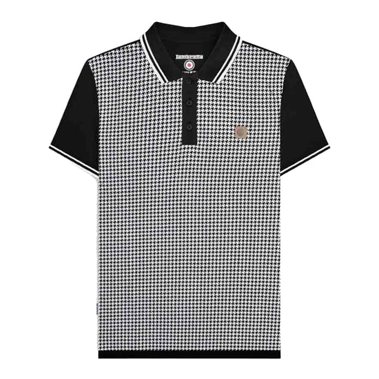 Lambretta - "SS24" Poloshirt für Herren (Schwarz/Weiß) - Image 1