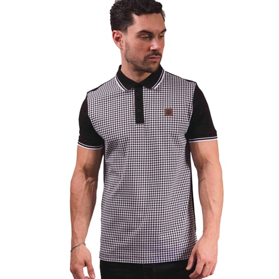 Lambretta - "SS24" Poloshirt für Herren (Schwarz/Weiß) - Image 3