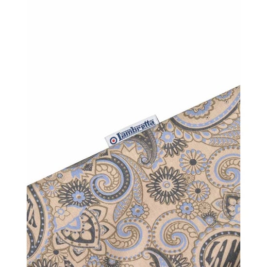 Lambretta Herren Paisley Poloshirt (Stein) - Image 4