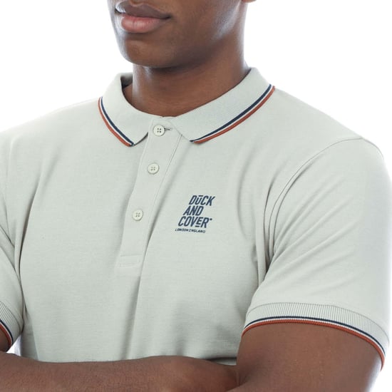 Duck and Cover - "Melports" Poloshirt für Herren (Grün/Hellgrün/Blau) - Image 4