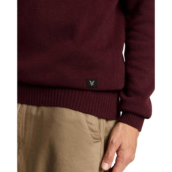 Lyle & Scott - Pullover für Herren, mit kurzem Reißverschluss, Sattelärmel (Rot) - Image 4