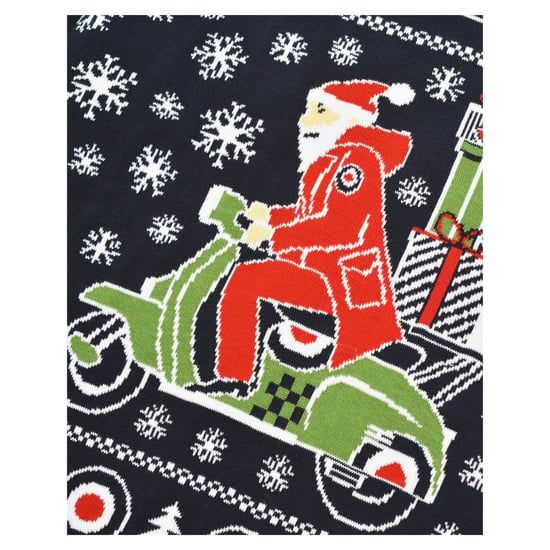 Lambretta - "AW25" Pullover für Herren, weihnachtliches Design (Marine) - Image 4