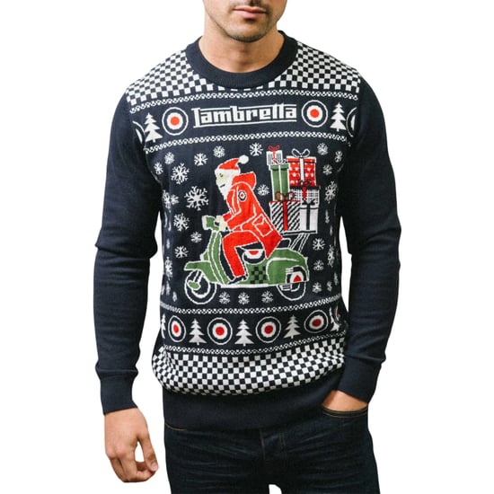Lambretta - "AW25" Pullover für Herren, weihnachtliches Design (Marine) - Image 5