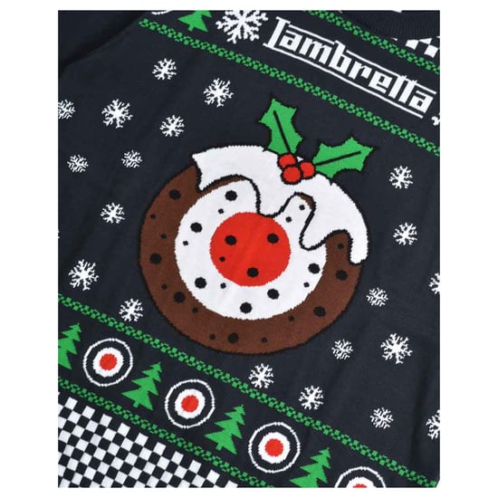 Lambretta - "AW25" Pullover für Herren, weihnachtliches Design (Marine) - Image 4