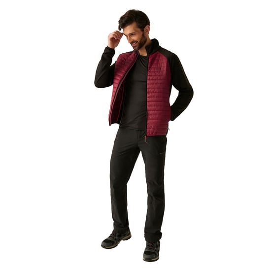 Regatta - "Clumber" Hybridjacke für Herren (Dunkles Weinrot/Schwarz) - Image 5