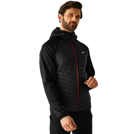 Regatta - "Andreson" Hybridjacke für Herren (Schwarz/Dunkles Weinrot) - Image 4
