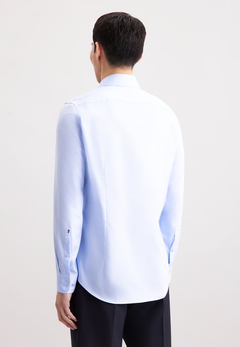 Business Hemd Herren Mittelblau - Image 3