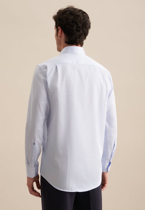 Business Hemd Herren Mittelblau - Image 3