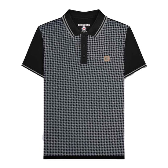 Lambretta - "SS24" Poloshirt für Herren (Schwarz/Eisen) - Image 1