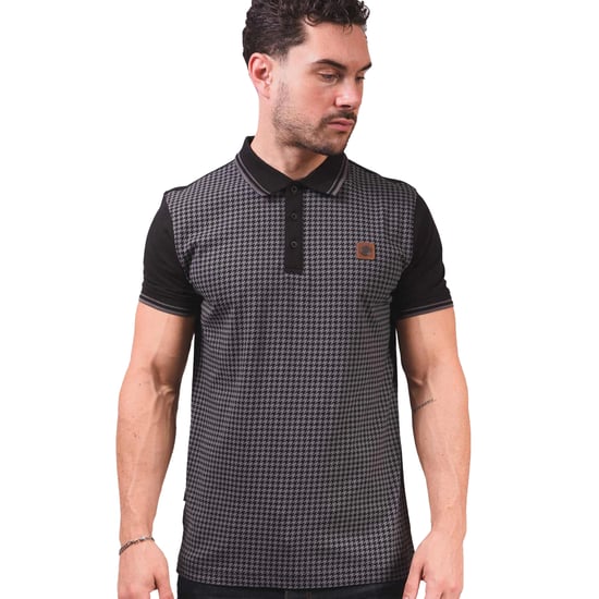 Lambretta - "SS24" Poloshirt für Herren (Schwarz/Eisen) - Image 3