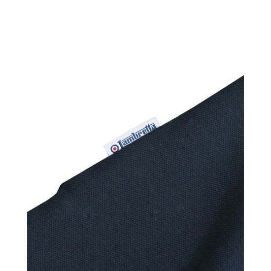 Lambretta Herren Polohemd mit kontrastierenden Kanten (Marineblau/Rot) - Image 4