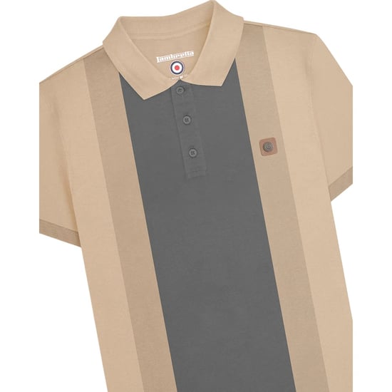 Lambretta - Poloshirt für Herren, Vintage (Steinfarben) - Image 3