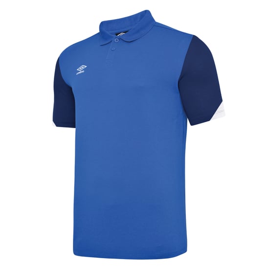 Umbro - "Total" Poloshirt für Herren - Training (Königsblau/Dunkel-Marineblau/Weiß) - Image 1