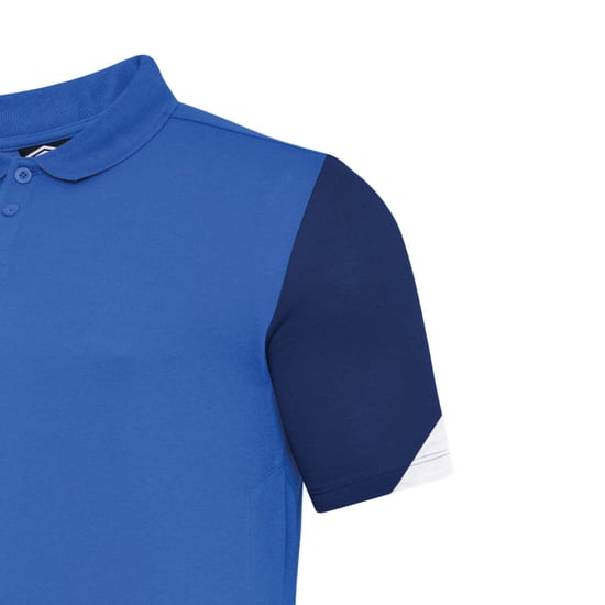 Umbro - "Total" Poloshirt für Herren - Training (Königsblau/Dunkel-Marineblau/Weiß) - Image 2