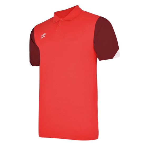 Umbro - "Total" Poloshirt für Herren - Training (Zinnoberrot/Rad Rot /Schwarz) - Image 1