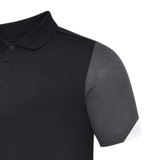 Umbro - "Total" Poloshirt für Herren - Training (Schwarz/Weiß/Kohlen-Schwarz) - Image 2