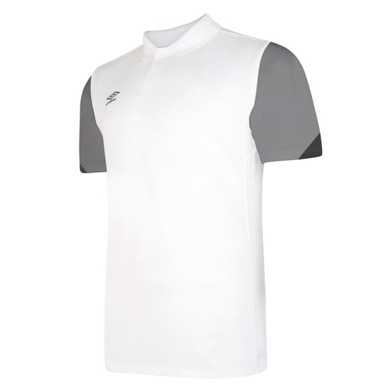 Umbro - "Total" Poloshirt für Herren - Training (Weiß/Titanium-Grau/Schwarz) - Image 1