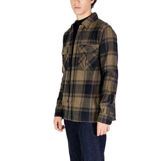 Flanellhemd Oliven Schwarz - Image 3