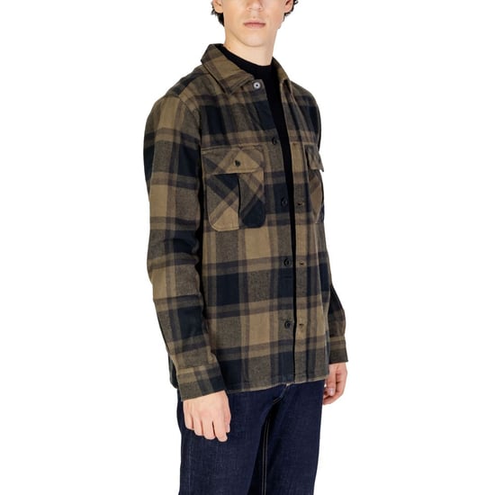 Flanellhemd Oliven Schwarz - Image 4