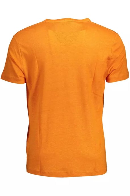 Leinen Kurzarm Rundhals-T-Shirt - Image 2