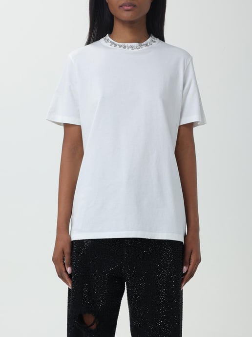Kristallverzierte Hals-T-Shirt - Image 1
