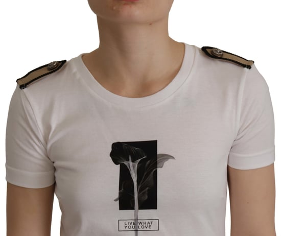Dolce Gabbana Tsh7843 Blumen Grafik T-Shirt - Image 3
