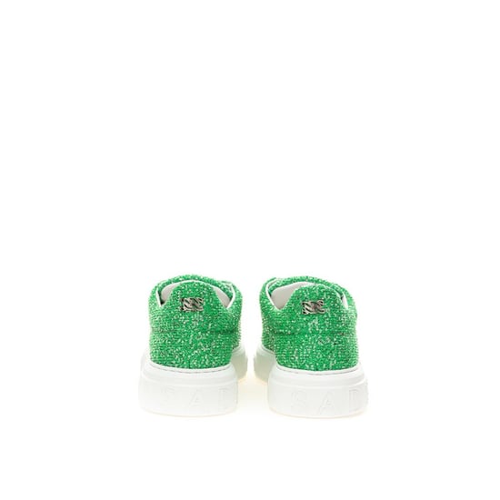 Casadei Kick Sneaker Grüner Glitzer - Image 3