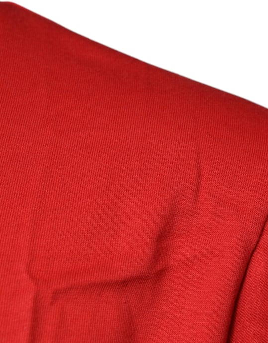 Rotes Baumwoll-T-Shirt mit DG-Logo - Image 4