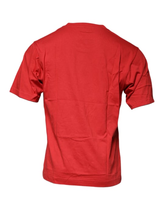 Rotes Baumwoll-T-Shirt mit DG-Logo - Image 5