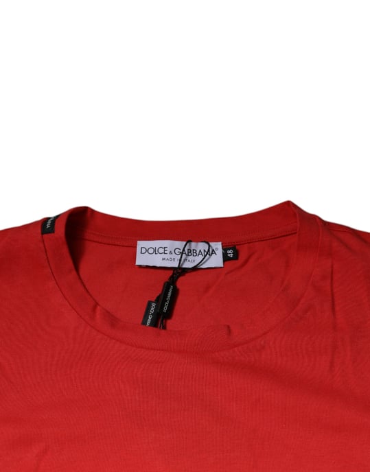 Rotes Baumwoll-T-Shirt mit DG-Logo - Image 6