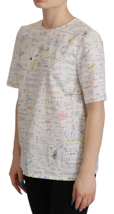Dolce Gabbana Math Print T-Shirt - Image 4