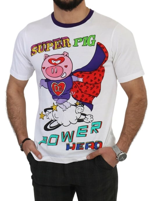 Super Schwein Kraft Held T-Shirt - Image 5