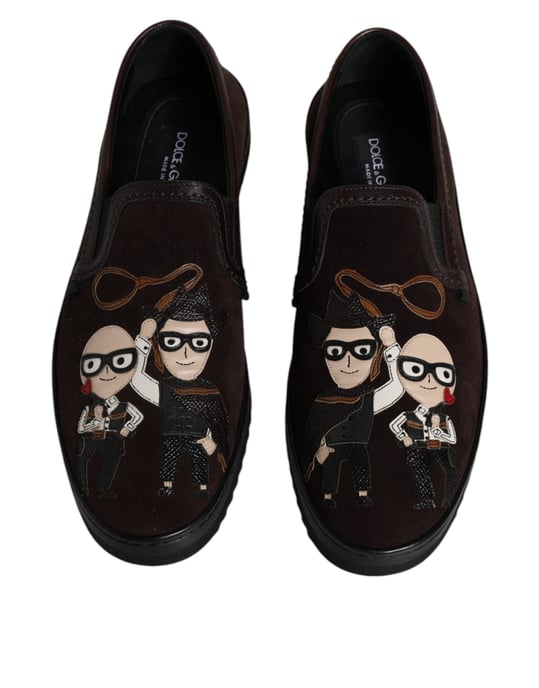 Portofino Slip-On Sneakers Braunes Wildleder - Image 3