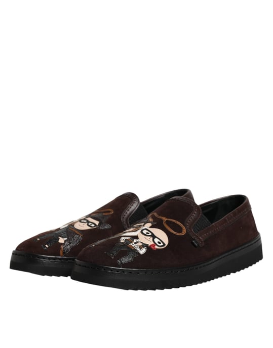 Portofino Slip-On Sneakers Braunes Wildleder - Image 4