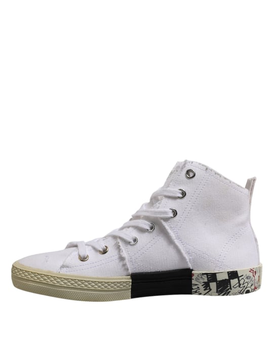 Canvas Hightop Graffiti Sneakers - Image 5