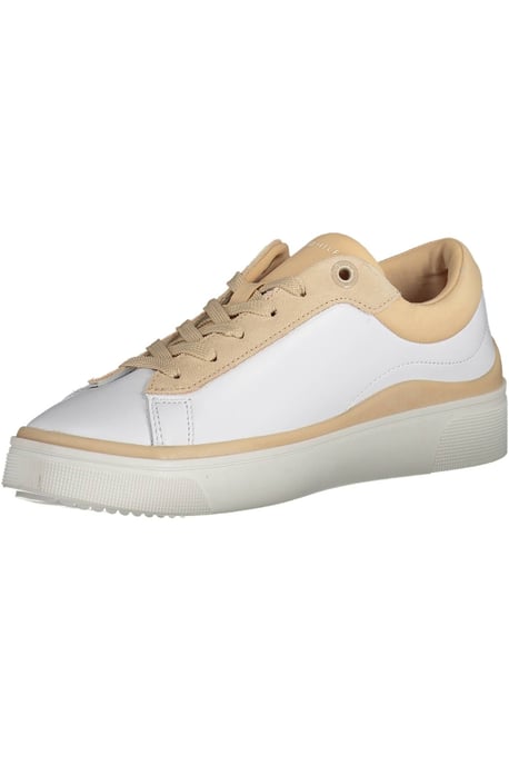 Tommy Hilfiger Damen Elevated Leder Cupsole Sneaker - Weiß & Pink - Image 3
