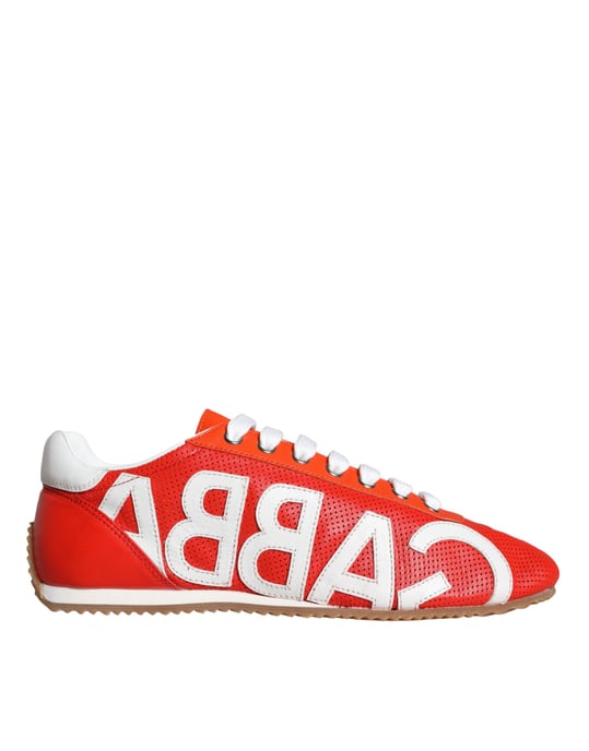 Dg Sneakers Rote Leder Freizeitstil - Image 1