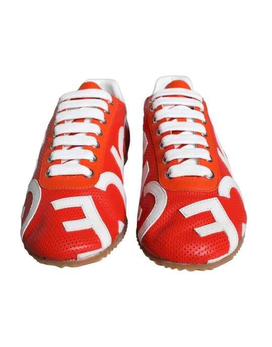 Dg Sneakers Rote Leder Freizeitstil - Image 2