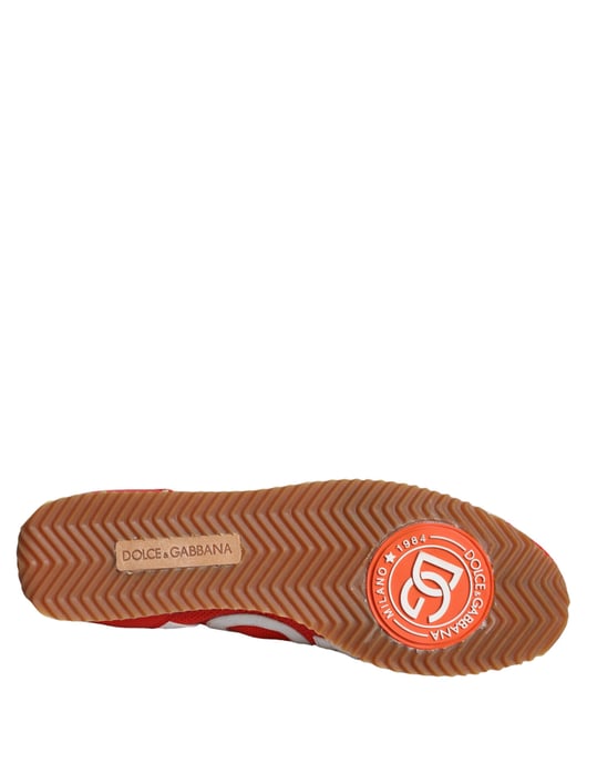 Dg Sneakers Rote Leder Freizeitstil - Image 6