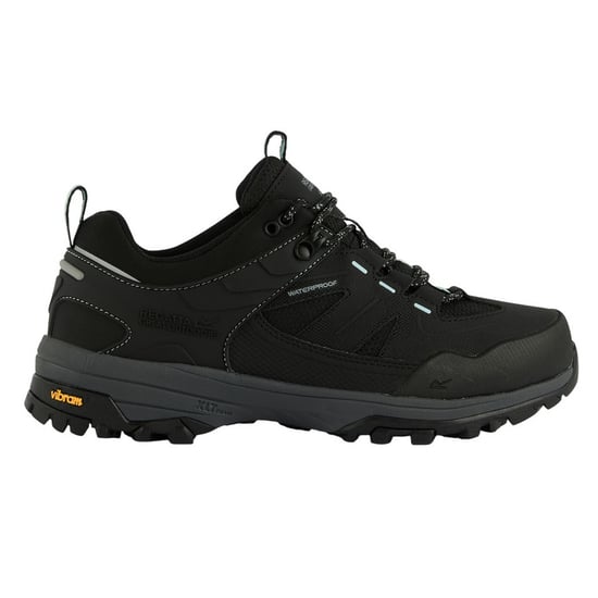 Regatta - "Regen" Wanderschuhe für Damen, niedrig geschnitten (Schwarz/Aquablau) - Image 1