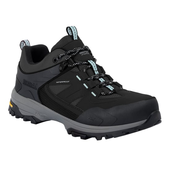 Regatta - "Regen" Wanderschuhe für Damen, niedrig geschnitten (Schwarz/Aquablau) - Image 3
