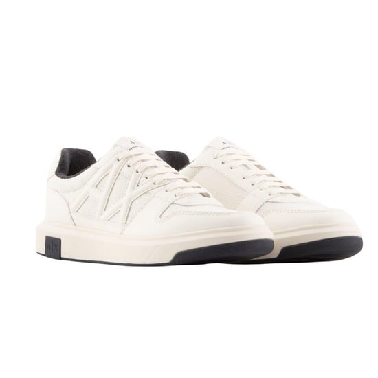 Armani Exchange - Sneaker für Herren, Wildleder (Naturweiß/Schwarz) - Image 3