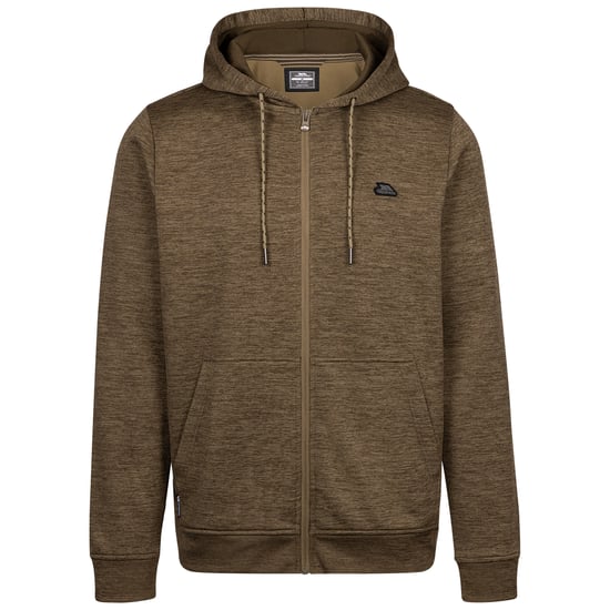 Trespass - "Fewston" Hoodie mit durchgehendem Reißverschluss für Herren (Feuchtgebiet meliert) - Image 1