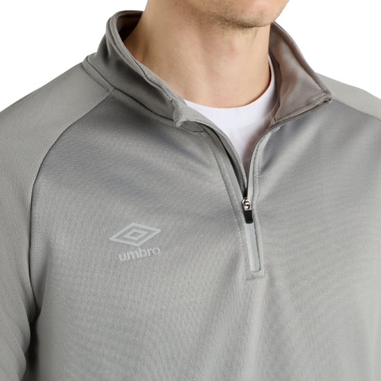 Umbro - "Sportswear" Sweatshirt mit kurzem Reißverschluss für Herren (Greif) - Image 3