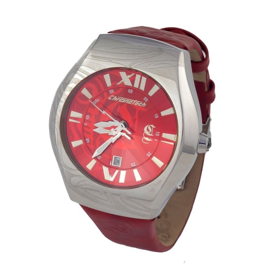 Chronotech 7694m03ac Rote Lederuhr - Image 1