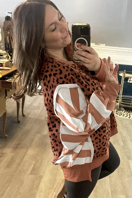 Leopard Pullover Oben - Image 2