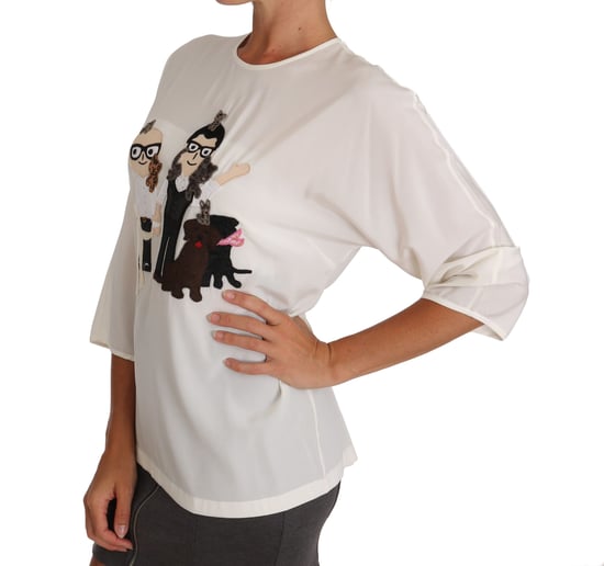 Seidenbluse mit Applikationen - Image 2