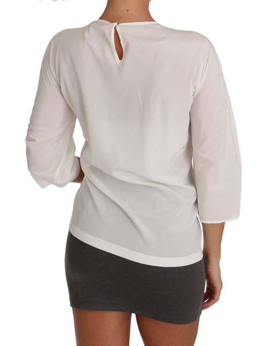 Seidenbluse mit Applikationen - Image 4