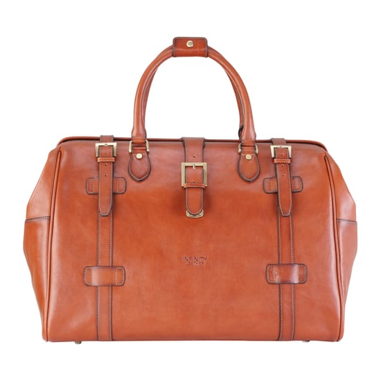 Reisetasche aus echtem Leder in Hellbraun, Vintage-Stil, für Reisen und Sport – Windsor - Image 1